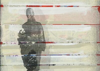 fragmente der erinnerung in rot (30 x 40 cm)