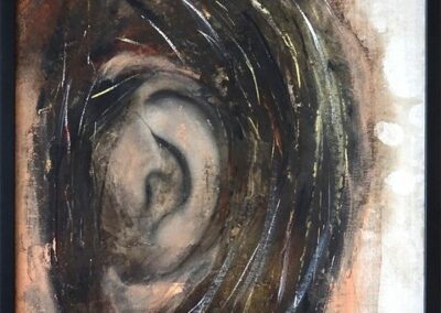 ich leihe dir mein ohr (40 x 40 cm)